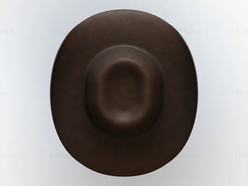 Модель 3D-печати западной ковбойской шляпы STL