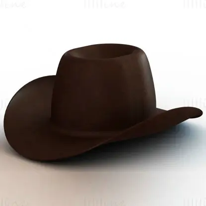 Модель 3D-печати западной ковбойской шляпы STL