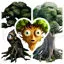 Whimsical Tree Characters 3D Print Model Set
