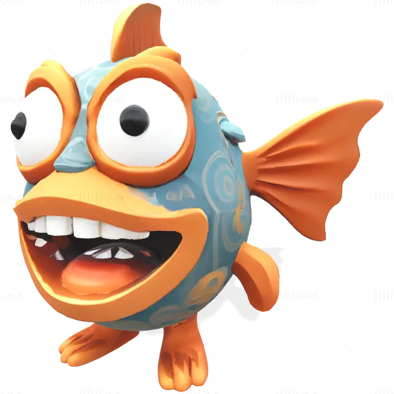 مجموعه مدل چاپ سه‌بعدی WhimsiFish AI Creature