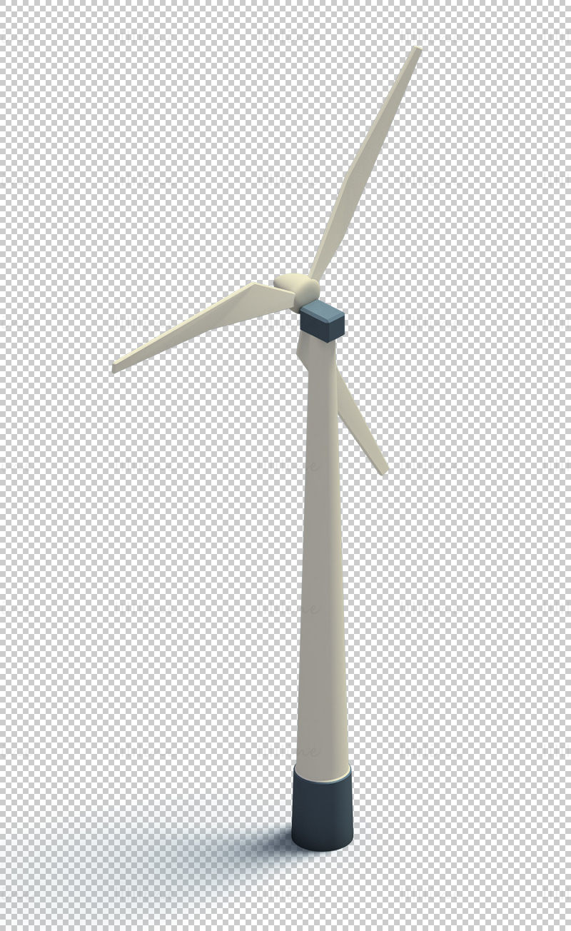 Wind turbines 3D png
