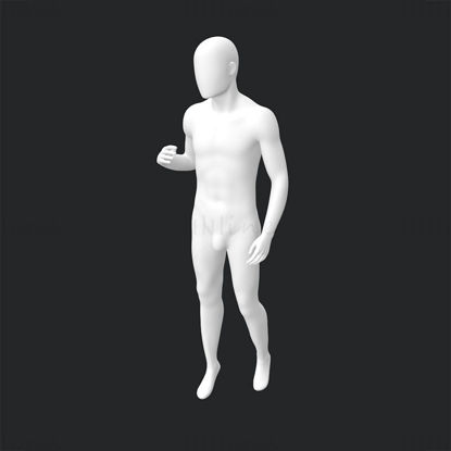 Mannequin masculin d'affichage de fenêtre modèle d'impression 3D STL