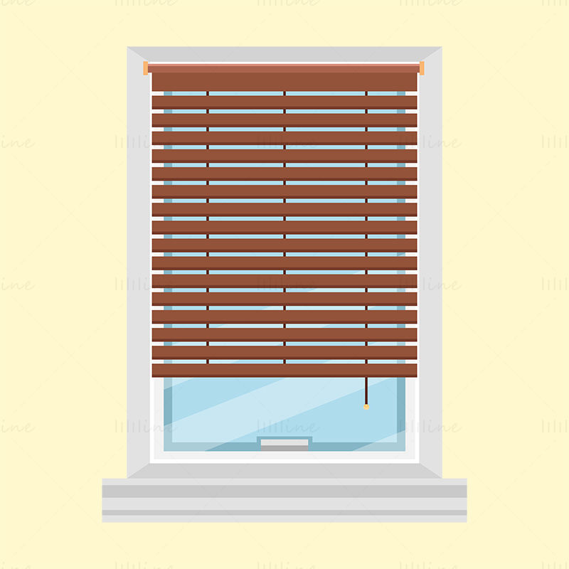 Vector de persianas de ventana