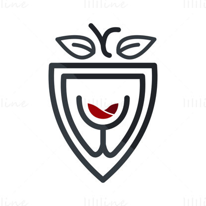 Wine logo vector