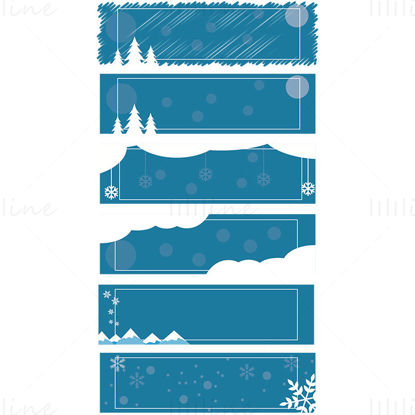 Winter blue vector background