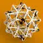 Wireframe Shape Compound of Five Octahedra 3D Printing Model STL