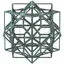 Wireframe Shape Compound of Three Cubes 3D Print Model