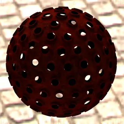 Wireframe Shape Geometric Spikes Ball 3D Printing Model STL
