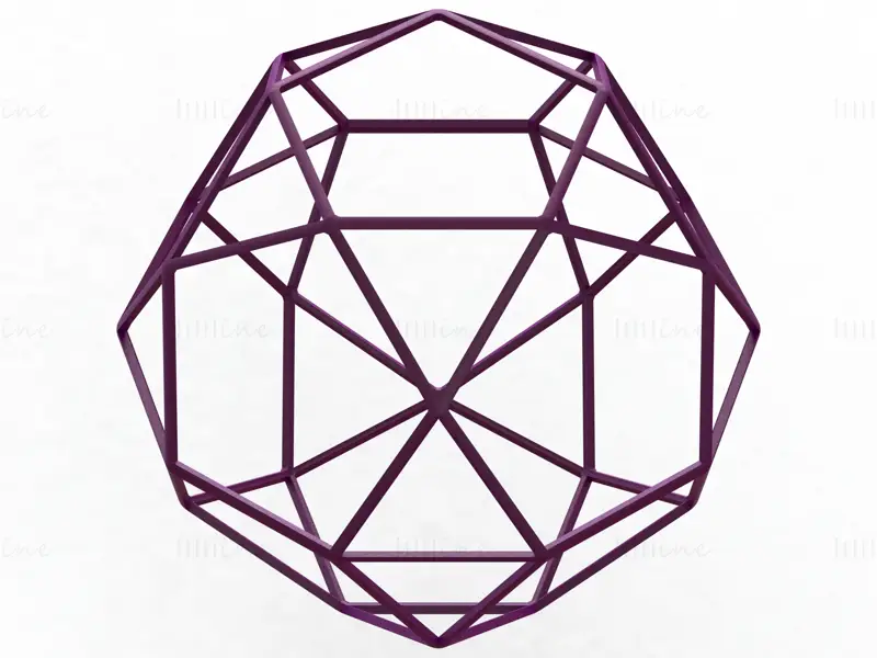 مدل پرینت سه بعدی ارتوبیروتوندا پنج ضلعی شکل وایرفرم