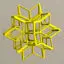 Wireframe Shape Rhombic Hexecontahedron 3D Printing Model STL