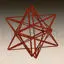 Wireframe Shape Small Stellated Dodecahedron 3D Printing Model STL