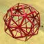 Tel Çerçeve Şekli Küçük Triambik Icosahedron 3D Baskı Modeli STL