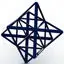 Wireframe Shape Stellated Octahedron 3D Printing Model STL