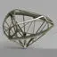 Wireframe Shape Trillion Cut Diamond 3D Printing Model STL