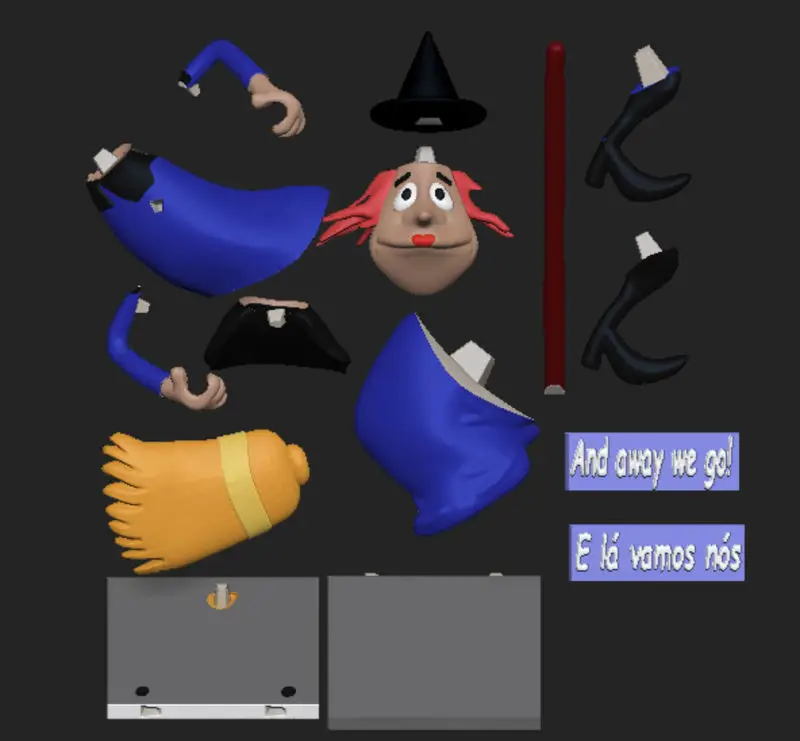 Witch Crafty woody woodpecker 3d printing model STL