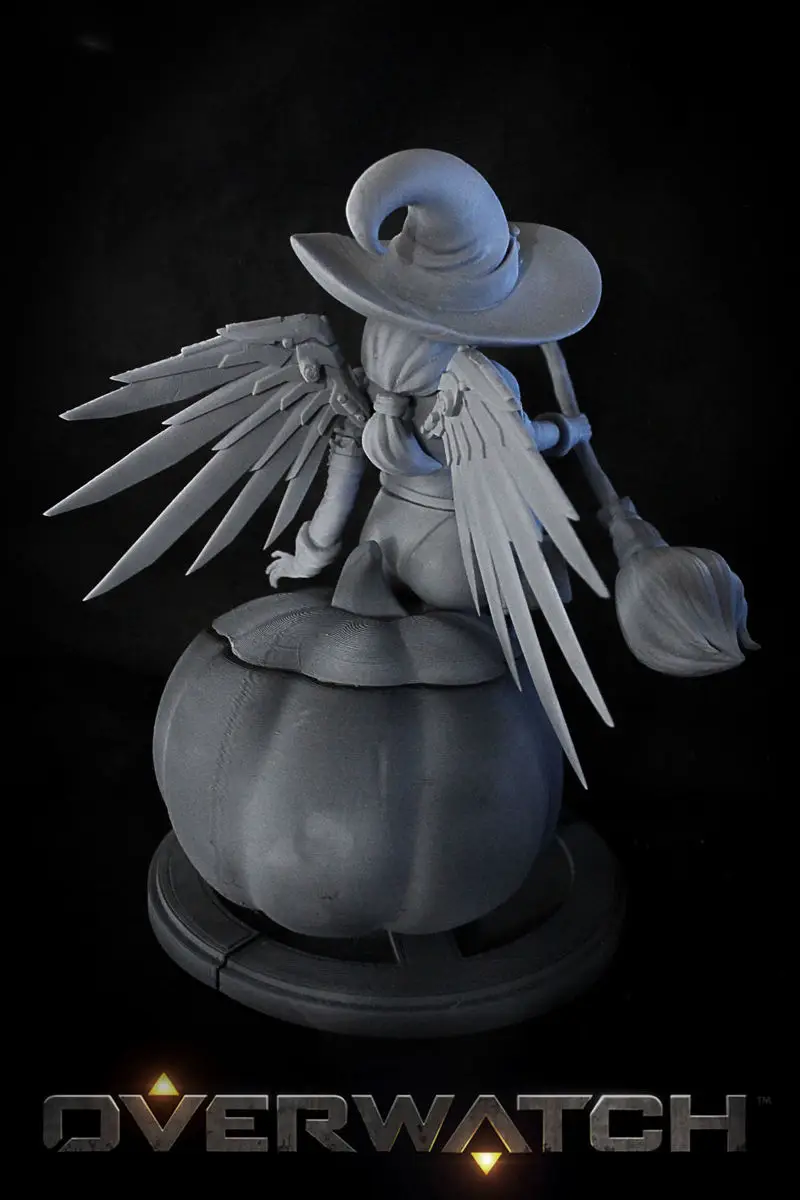 Fichiers STL du modèle d'impression 3D Overwatch de la sorcière Mercy