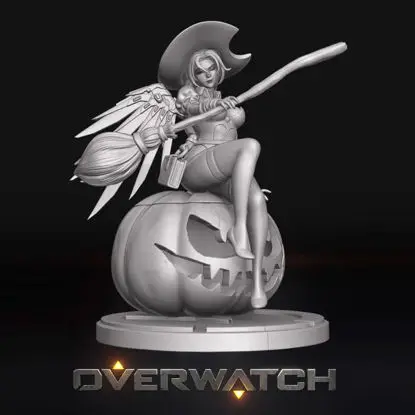 ملفات STL لنموذج طباعة ثلاثية الأبعاد لساحرة الرحمة من لعبة Overwatch