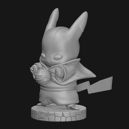 Wizard Pikachu 3D-printmodel STL