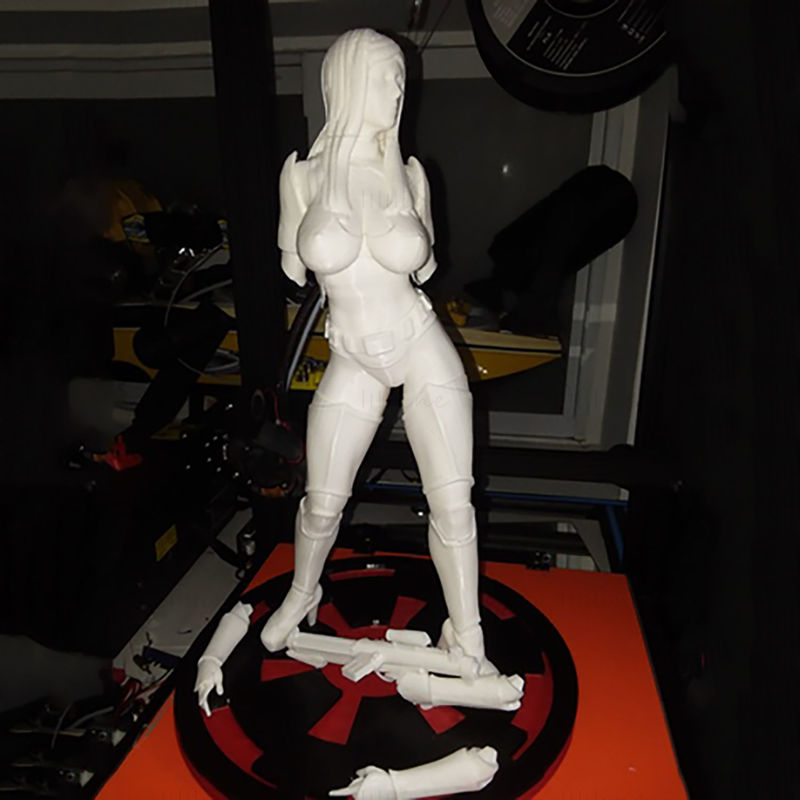 Women Space Trooper 3d model for 3D Printing