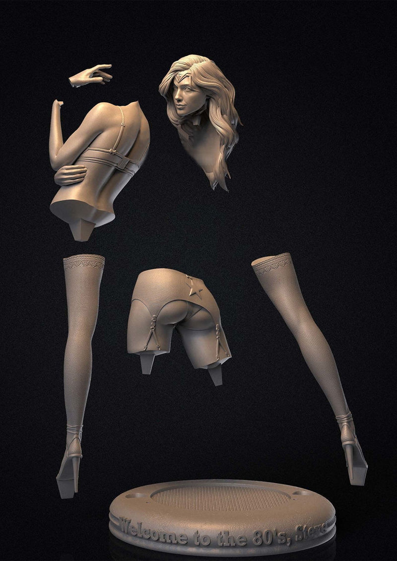 Mujer Maravilla 1984 Modelo de impresión 3D STL