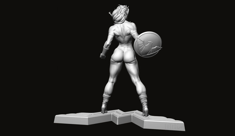 Wonder Woman modèle 3D prêt à imprimer STL