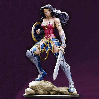 3D model Wonder Woman, pripravljen za tiskanje STL