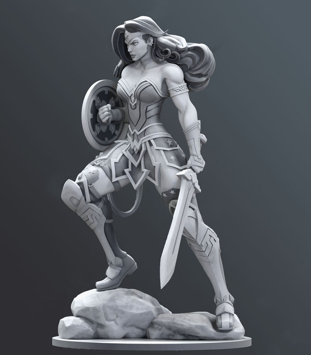 wonder-woman-3d-model-ready-to-print-stl