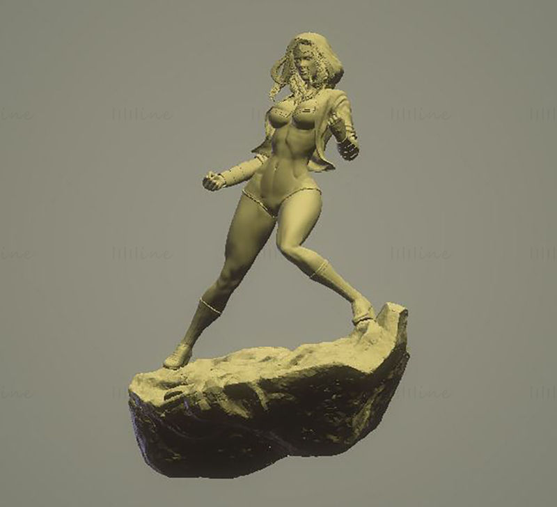 Modelo 3D de Mujer Maravilla listo para imprimir STL