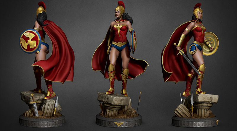 مدل سه بعدی Wonder Woman آماده چاپ STL