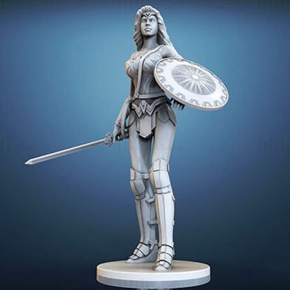 Modelo de impresión 3D de la Mujer Maravilla STL