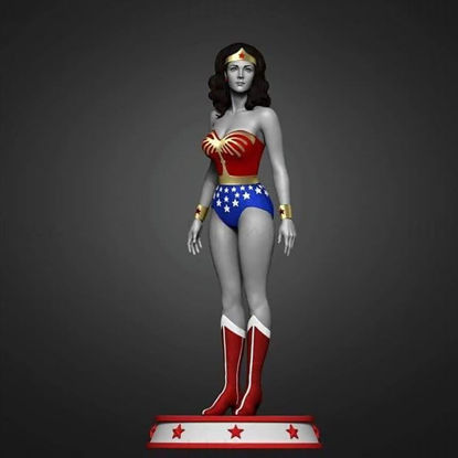 3D model Wonder Woman iz 80-ih, pripravljen za tiskanje