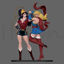 Wonder Woman and Super Girl 3D Model Ready to Print STL