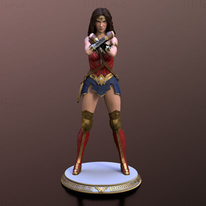 Mujer Maravilla STL Modelo de impresión 3D