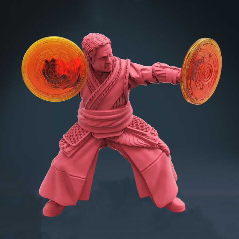 Wong (Sidekick Won) 3D-model klaar om STL af te drukken