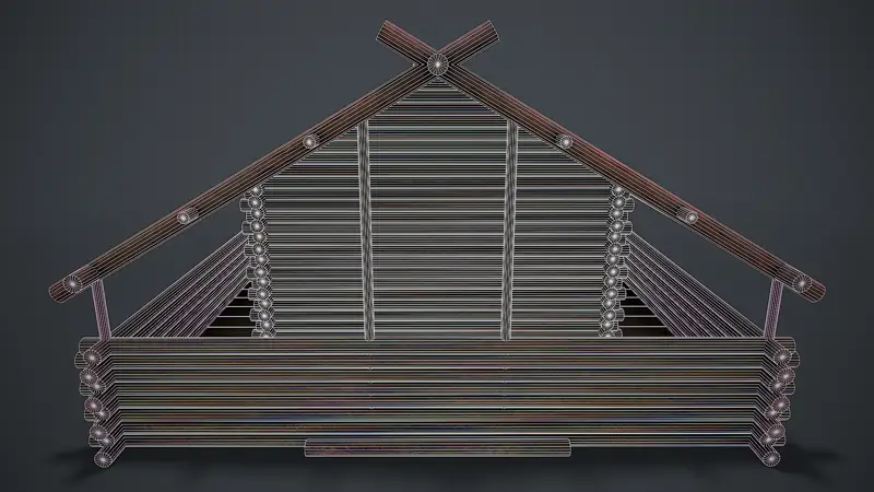 木造住宅の3Dモデル