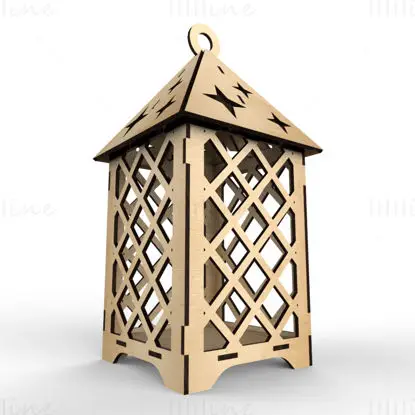 Lantern din lemn -3d-dxf-files