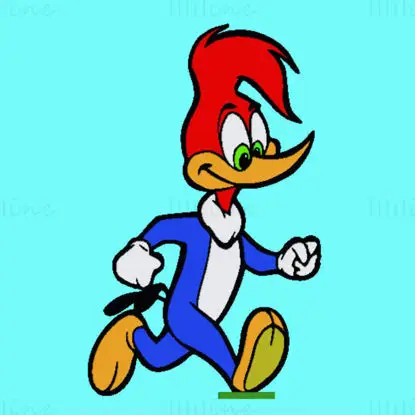 Woody Woodpecker Puzzle 3D Pring Model STL Files