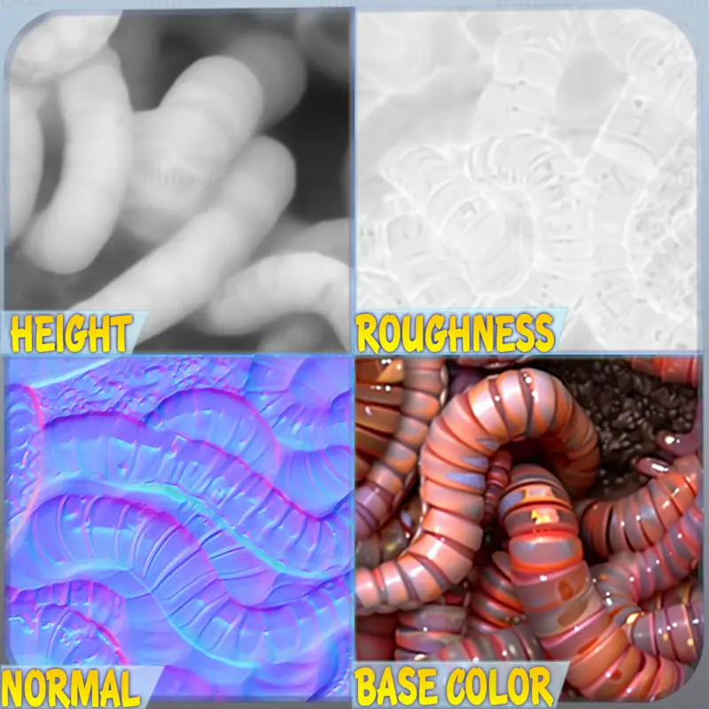 Worm Seamless Texture