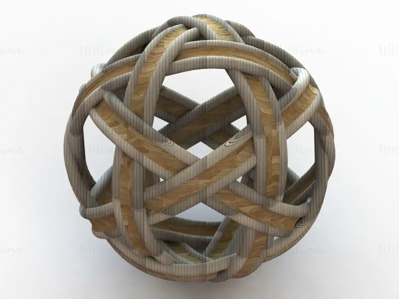 Model de imprimare 3D Woven Art Ball