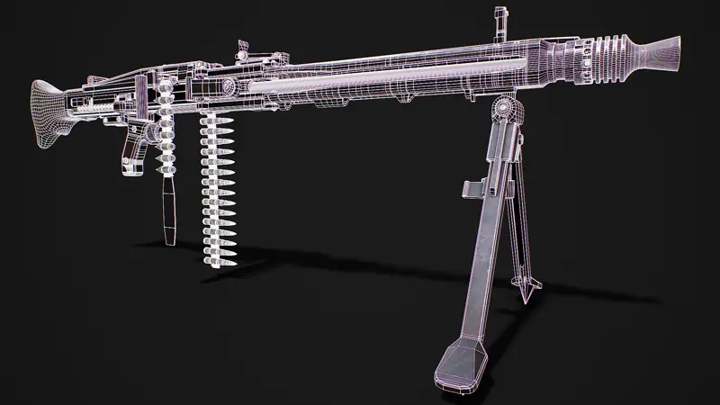 二战 MG 42 3D 模型