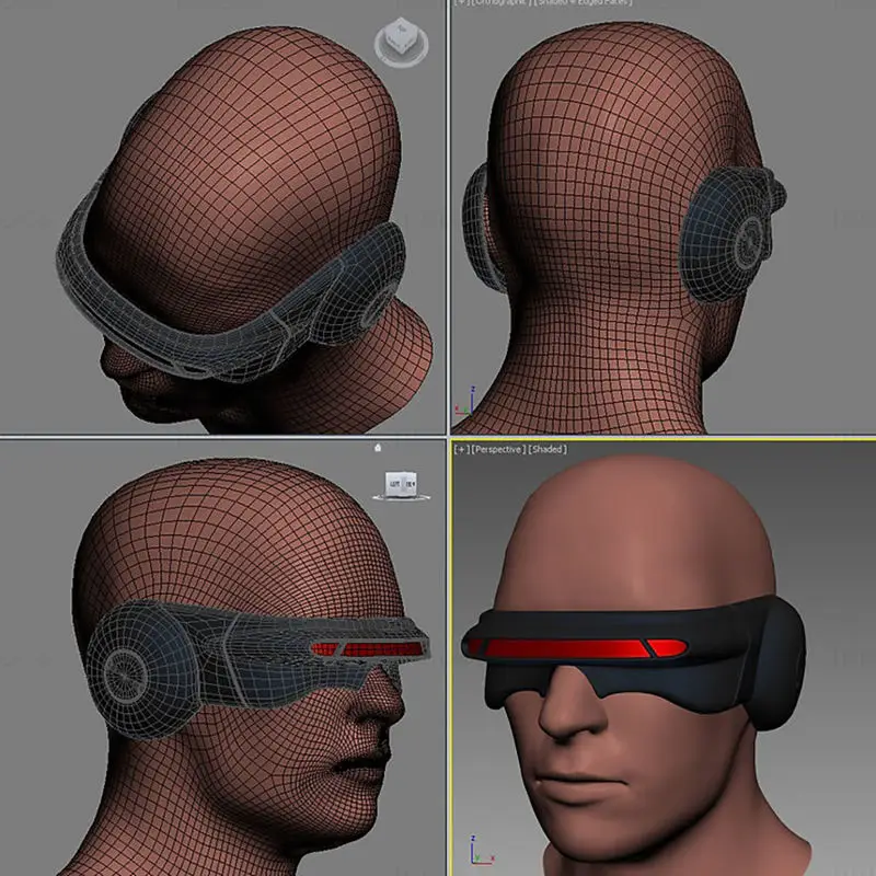 X-Men Cyclops Laser Beam Visor Occhiali Modello di stampa 3D STL