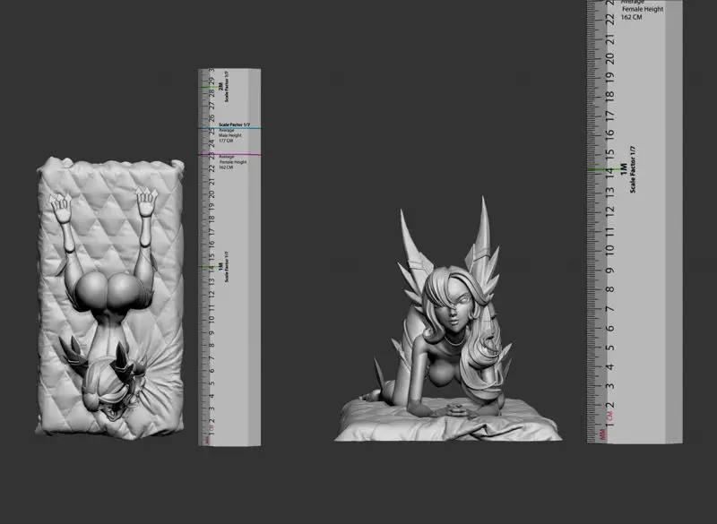 Xayah Guardian NSFW Figuras Modelo de impresión 3D STL