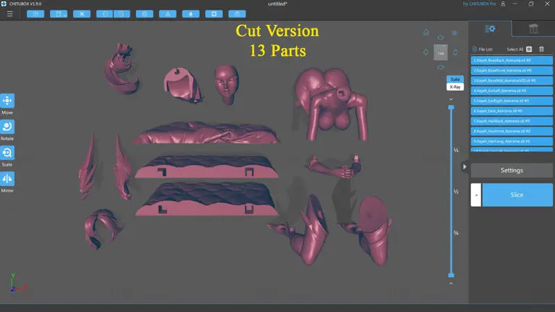 Xayah 霞 星之守护者 NSFW 手办 3D 打印模型 STL