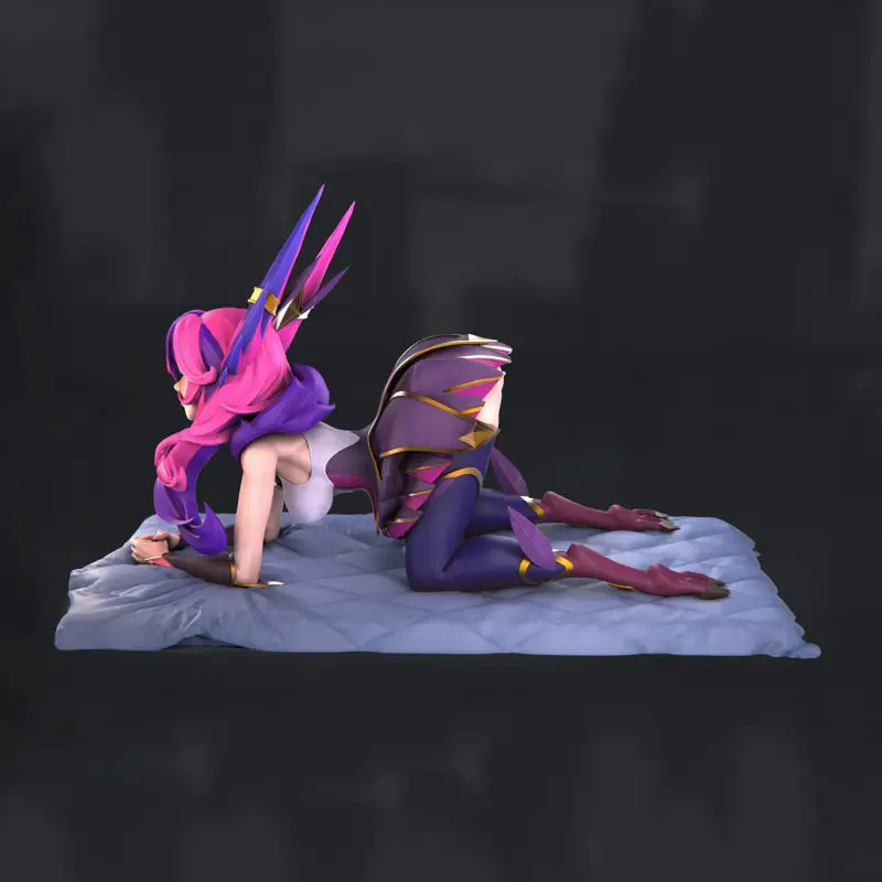 Xayah Star Guardian Figuras Padrão Modelo de Impressão 3D STL