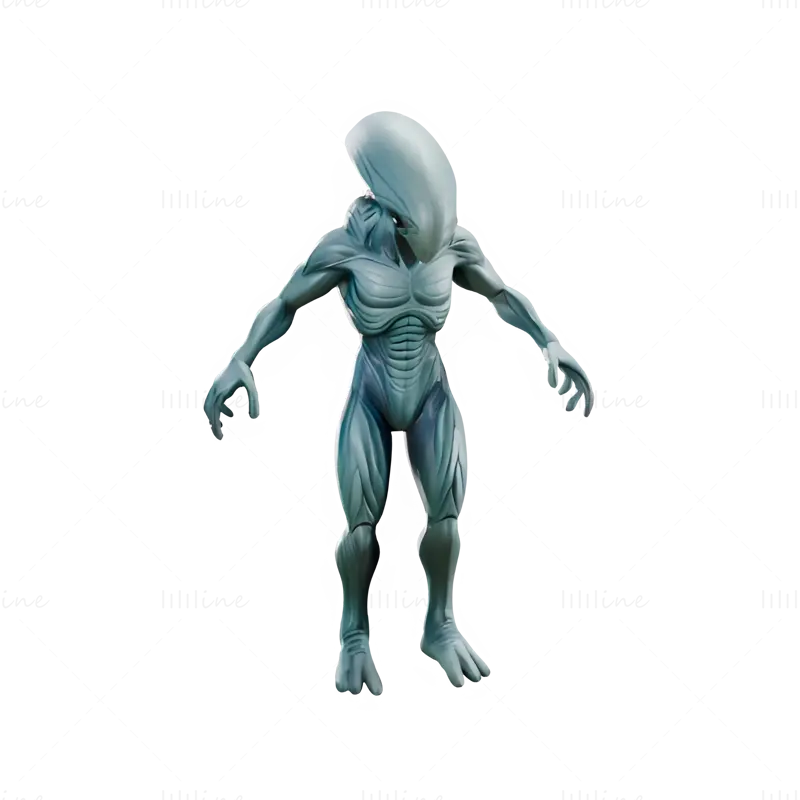 Xenomorphic Warrior 3D Print Model Collection