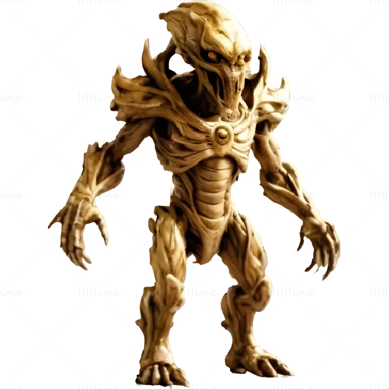 Xenomorphic Warrior 3D Print Model Collection