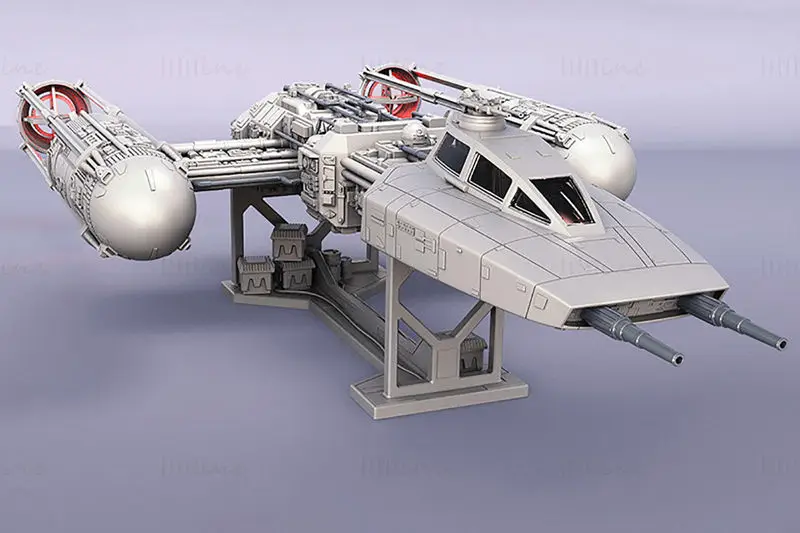 Caza estelar Ala-Y: modelo de impresión 3D de Star Wars STL