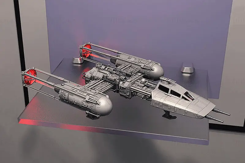 Y-wing Starfighter - Star Wars 3D tiskový model STL