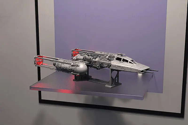 Caza estelar Ala-Y: modelo de impresión 3D de Star Wars STL