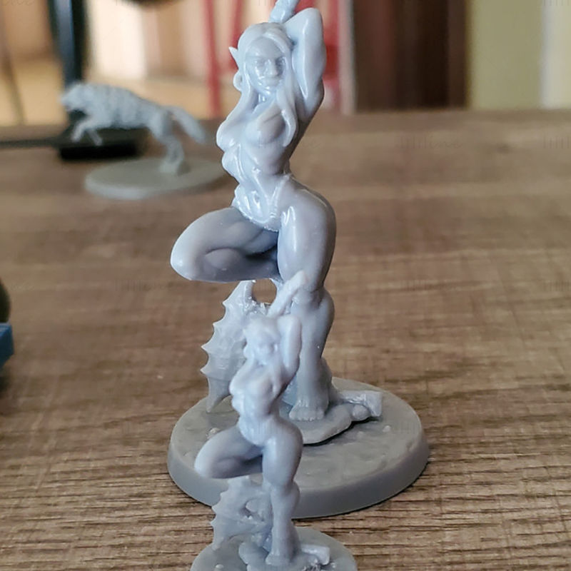 亚格拉兹兽人美女 3D打印模型STL